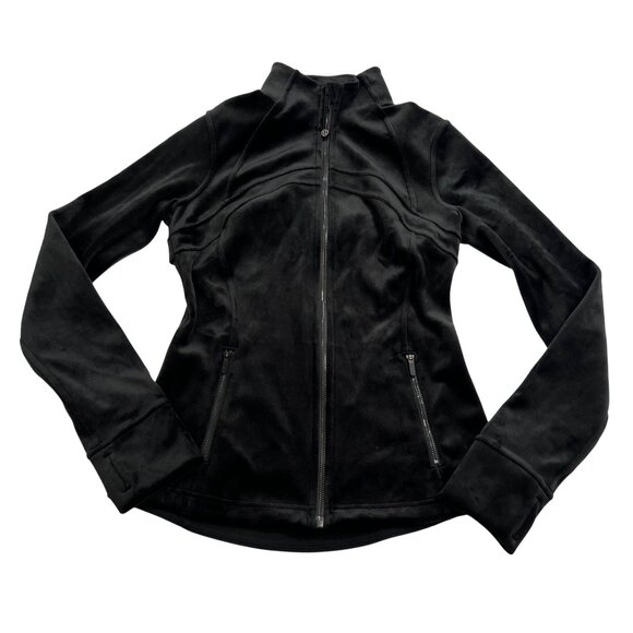 New with Tag (NWT) lululemon athletica Black Define Jacket size 6 velvet - Picture 1 of 5
